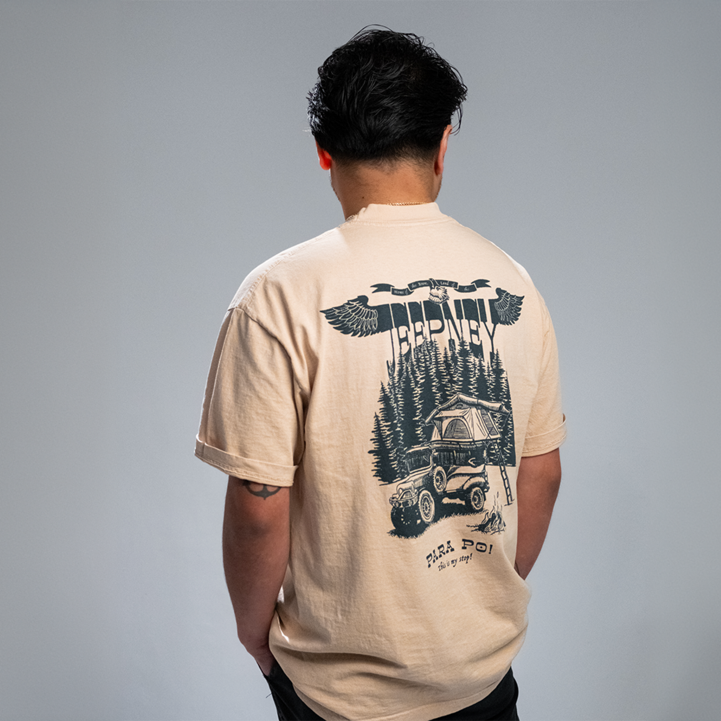 Jeepney 4x4 Beige T-Shirt