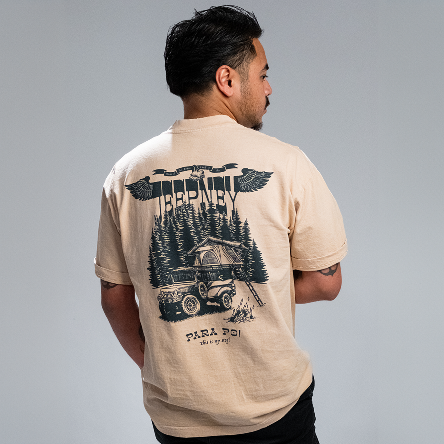 Jeepney 4x4 Beige T-Shirt