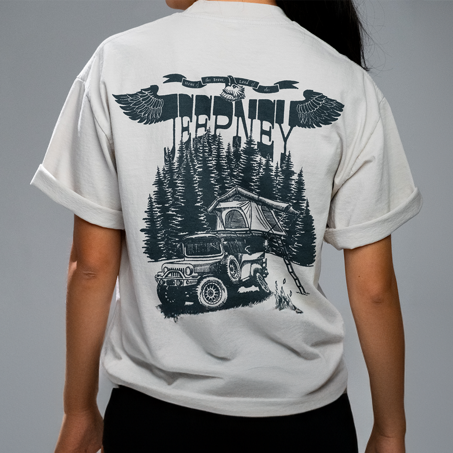 Jeepney 4x4 Cement T-Shirt